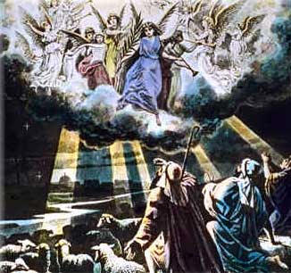 Ook bij de geboorte van Jezus waren er zingende engelen; morgensterren te zamen vrolijk zongen