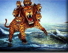 2 En het beest dat ik zag, was een pardel gelijk,