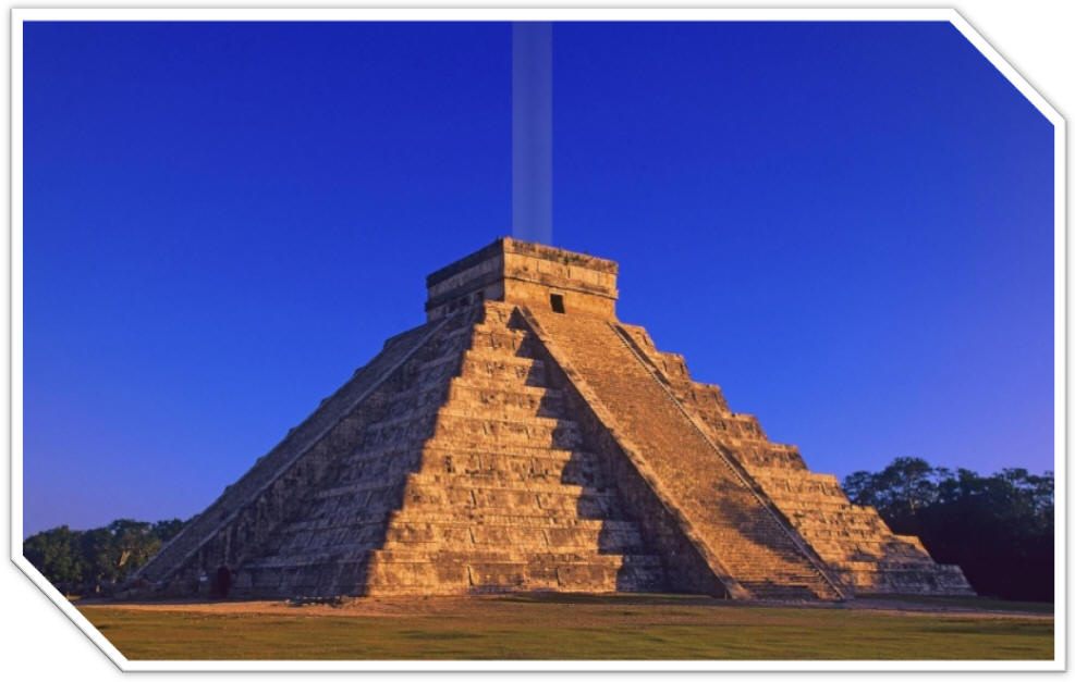 Ik las ter voorbereiding op dit onderwerp een Engelstalige studie, waarin de schrijver zijn stelling poneerde dat de top van deze toren, die gezien moest worden als een piramide, een teleportatiemachine was.