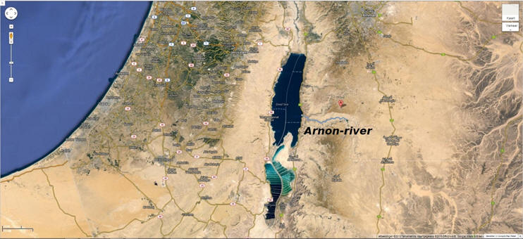 Het dal Siddim is de Zoutzee geworden.